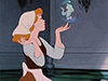 Cinderella sees her reflection in bubble